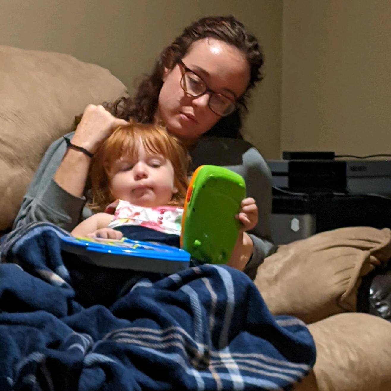 Niko captured this parenting moment.