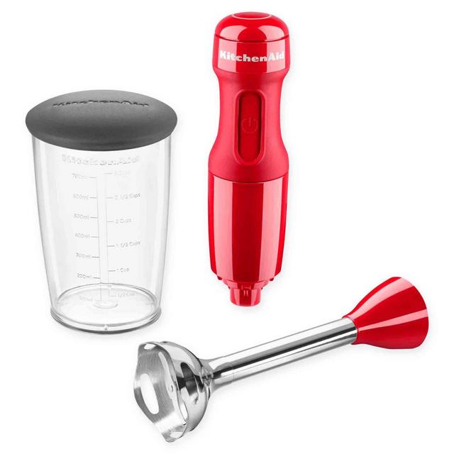 KitchenAid® 2-Speed Hand Blender with 3-Cup Jar and Lid in Red
