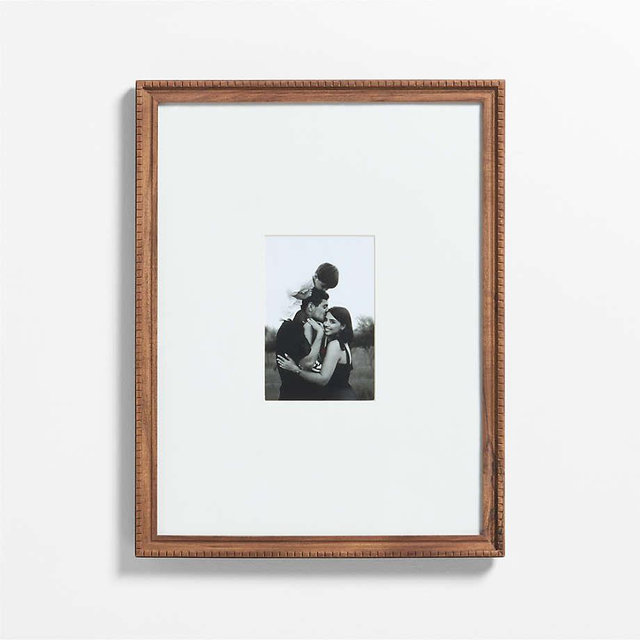 Halifax Acacia Wood 4x6 Picture Frame with Interchangeable Mats