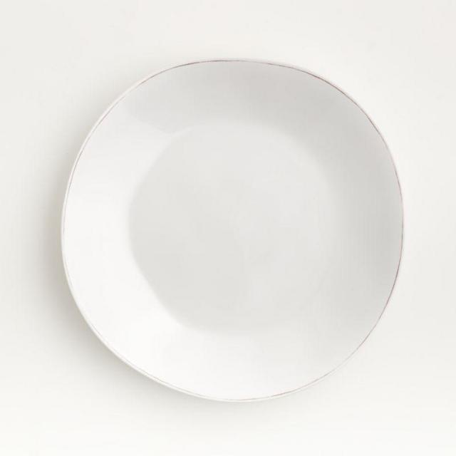 Marin Melamine Dinner Plate: White