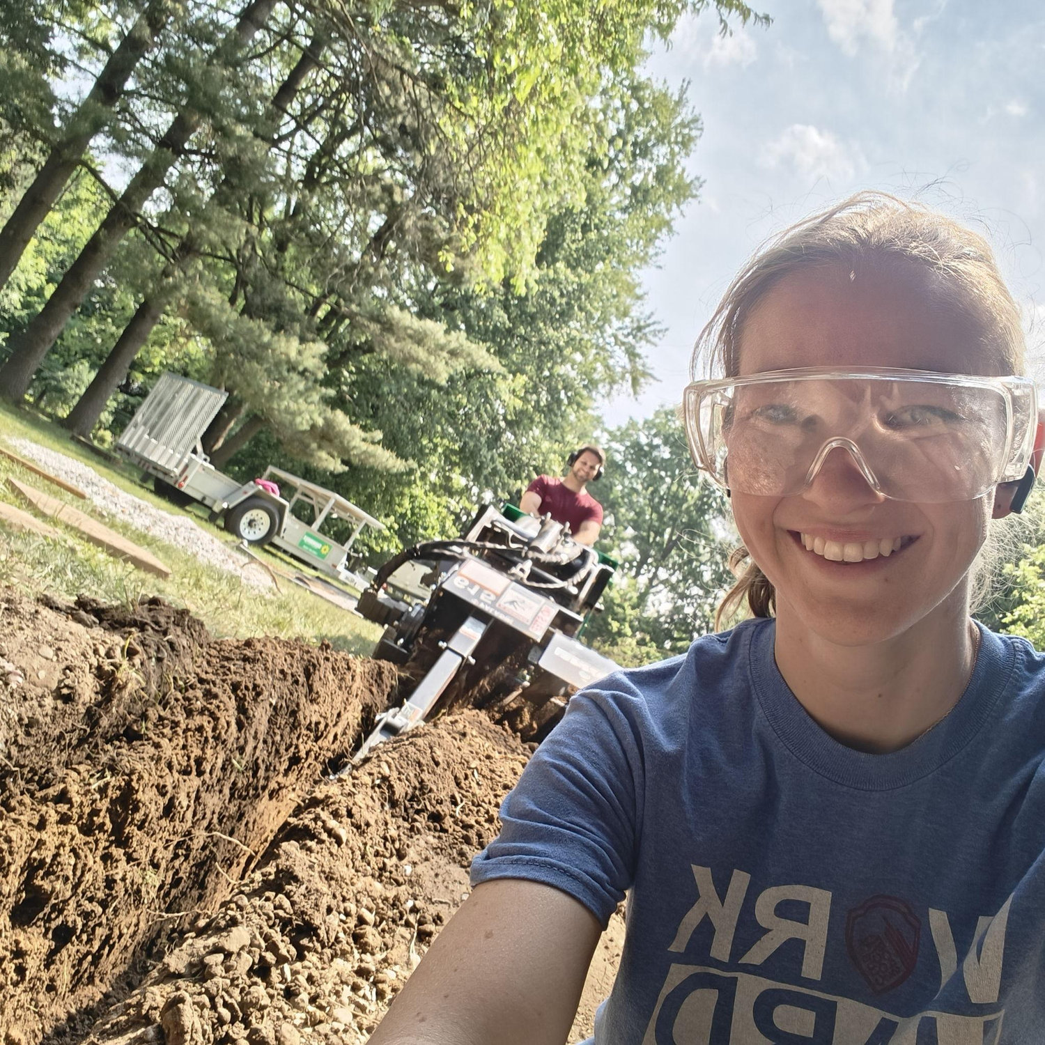 Ray had wayyy to much fun with the digger and now we are excited to rent a large machine every few years for projects!