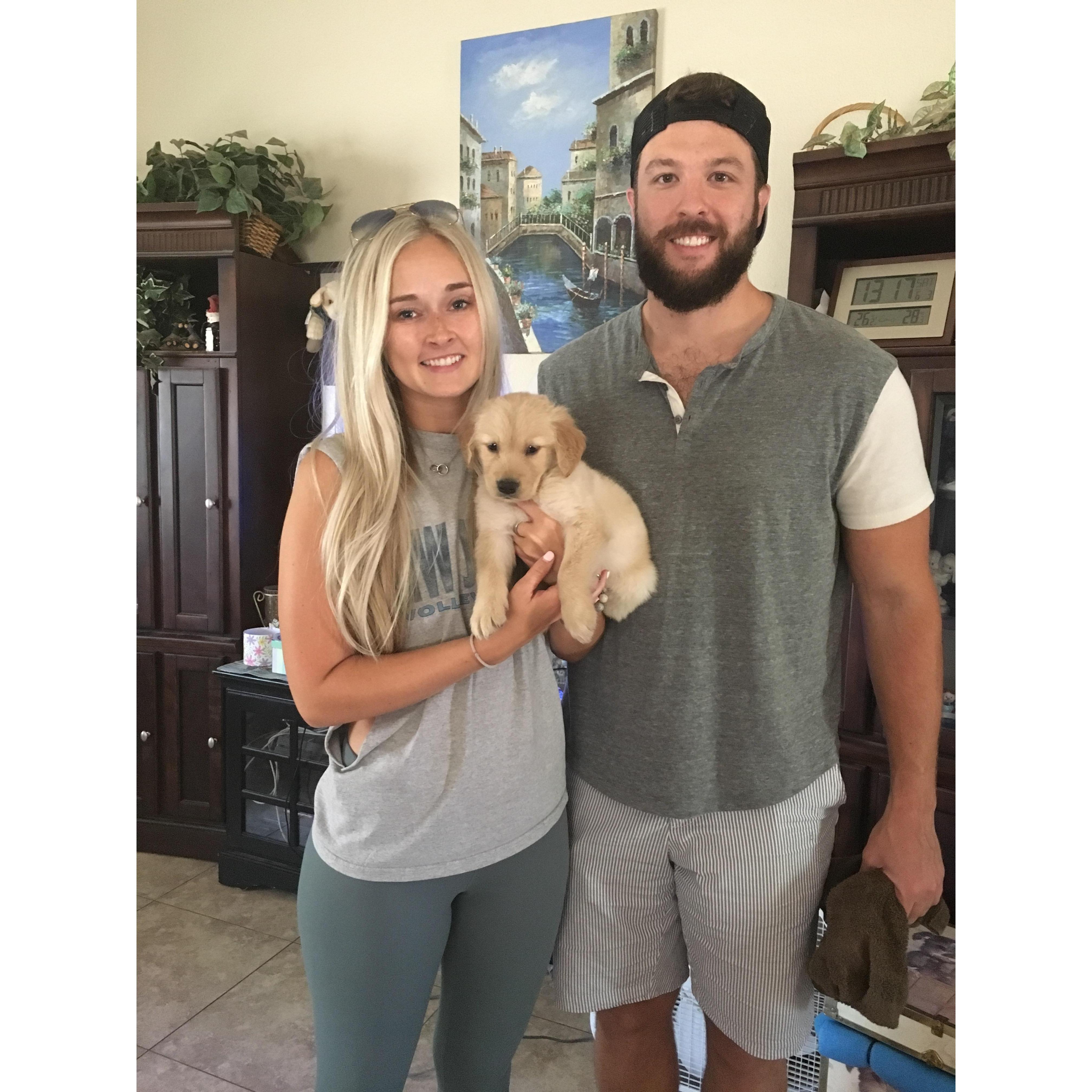 The day we brought home CALVIN!