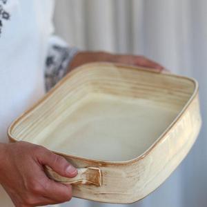 large baking dish, ceramic baking dish, white baking dish, lasagna dish, wedding gift ideas, white baking pan, ceramic casserole dish