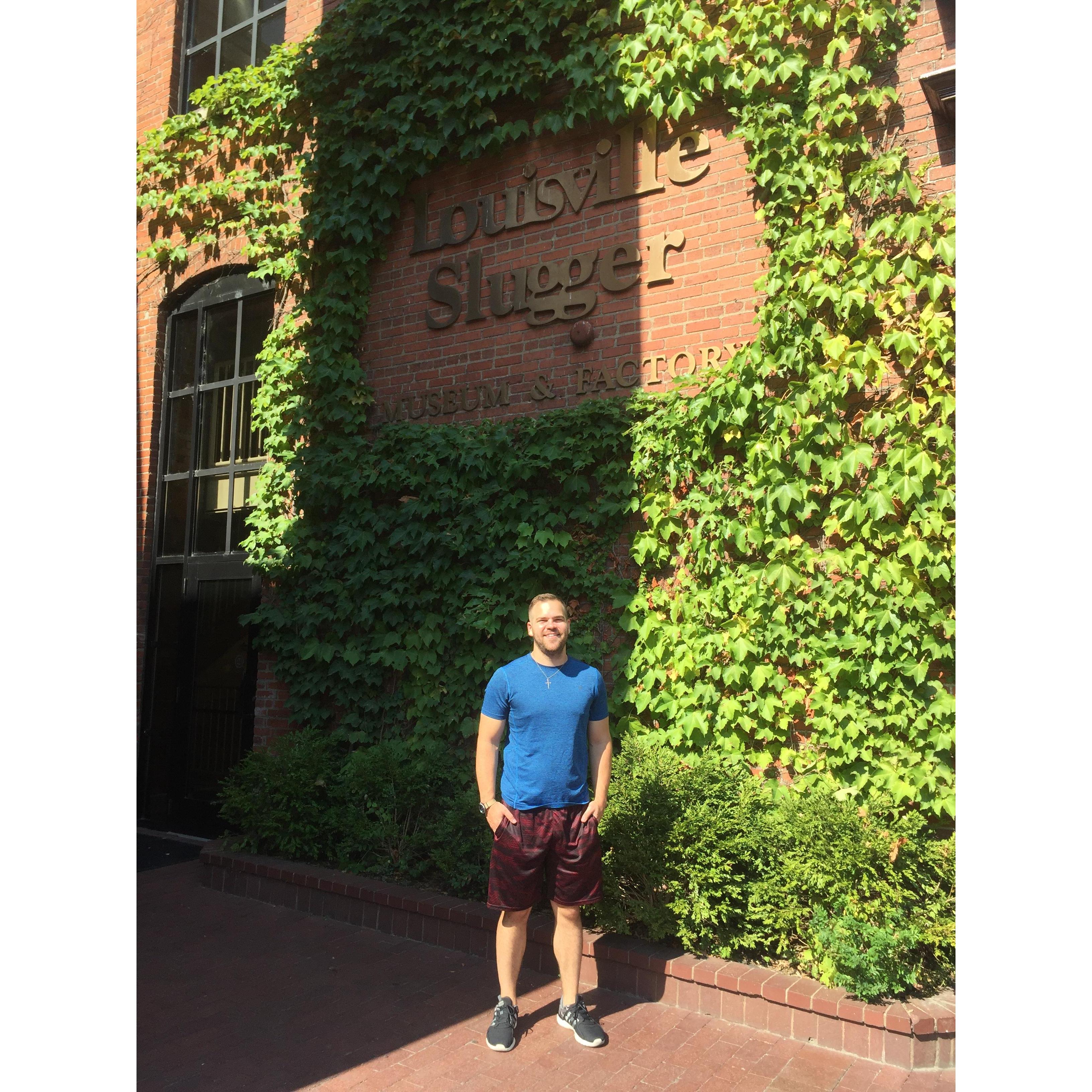 Louisville Sluggers Museum tour, Summer 2019.