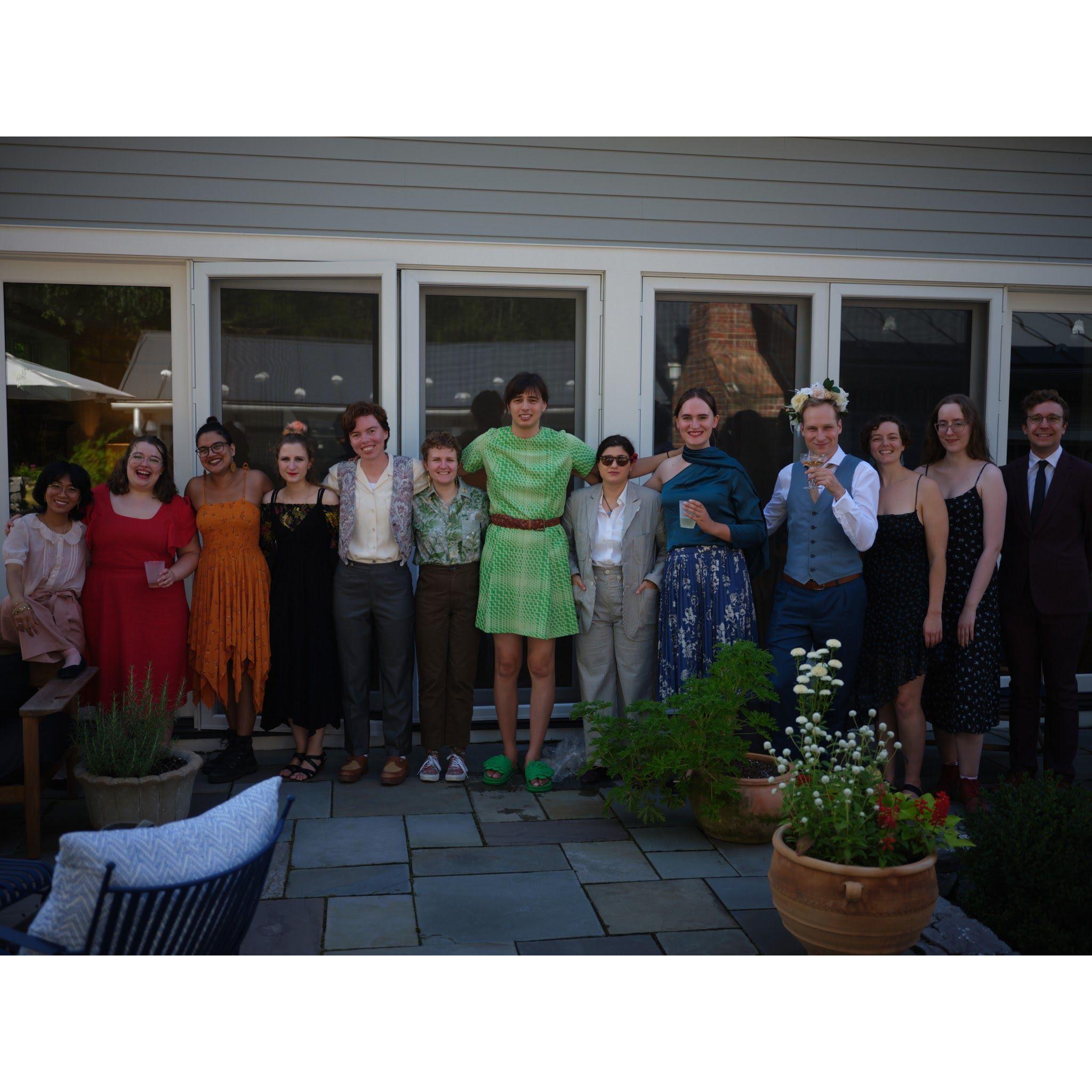 Rainbow pt. 2! Left to right: Manamaya, Grace, Ari, Kyra, Rod, Chiara, Camille, Julia, Melanie, Arthur, Sabra, Sam, Luke