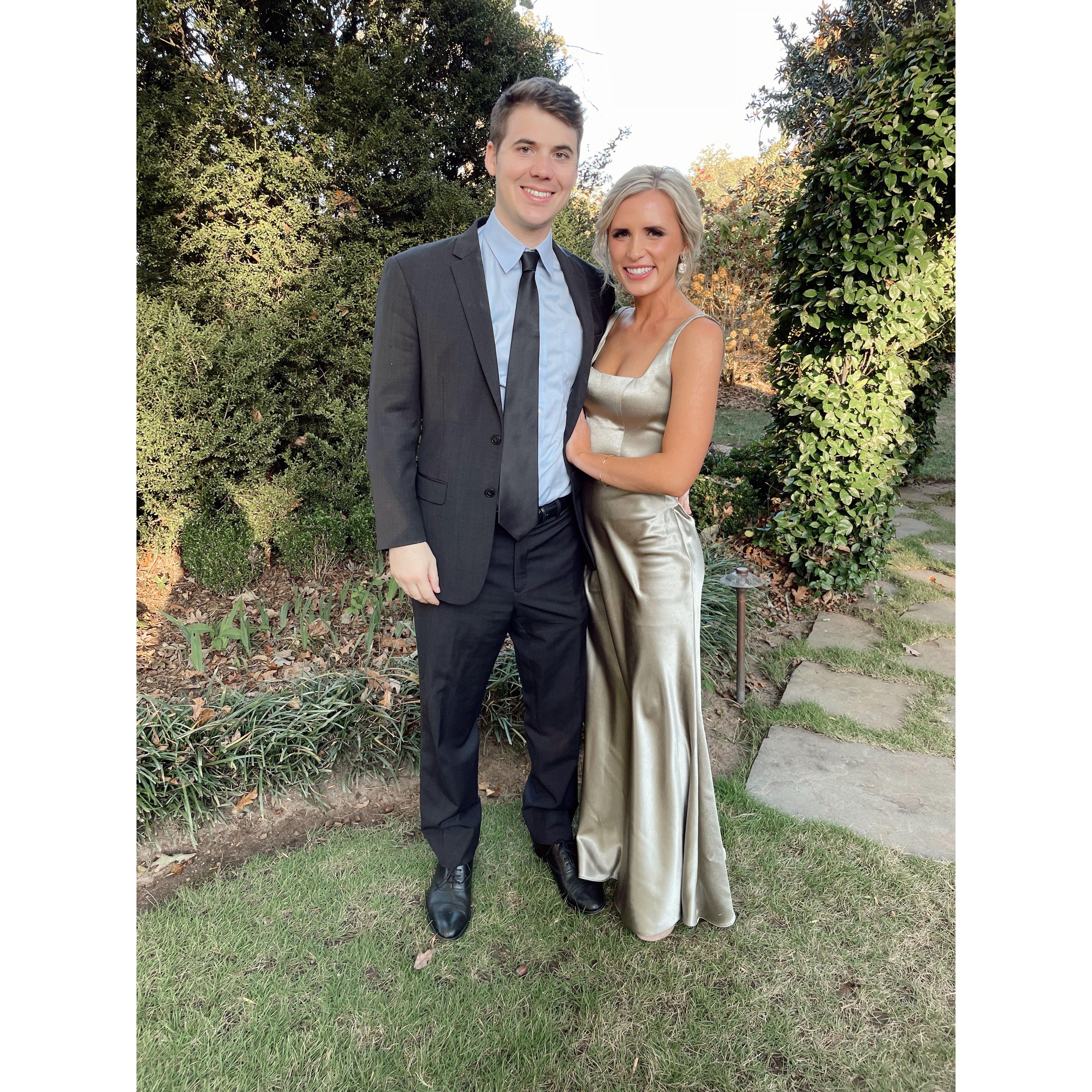 October 2022: Attending my best friend's wedding in Athens, GA