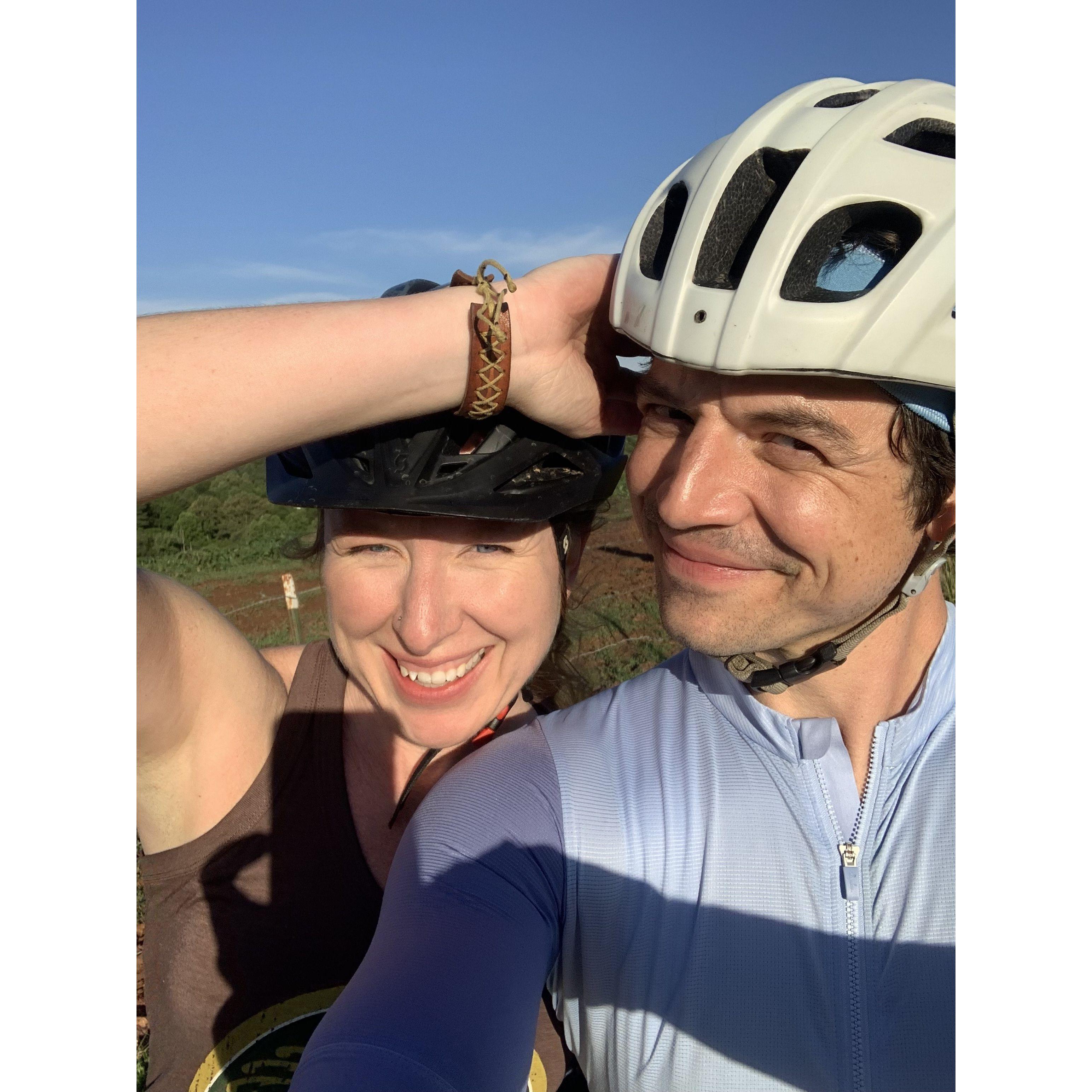 Our first photo as a couple!