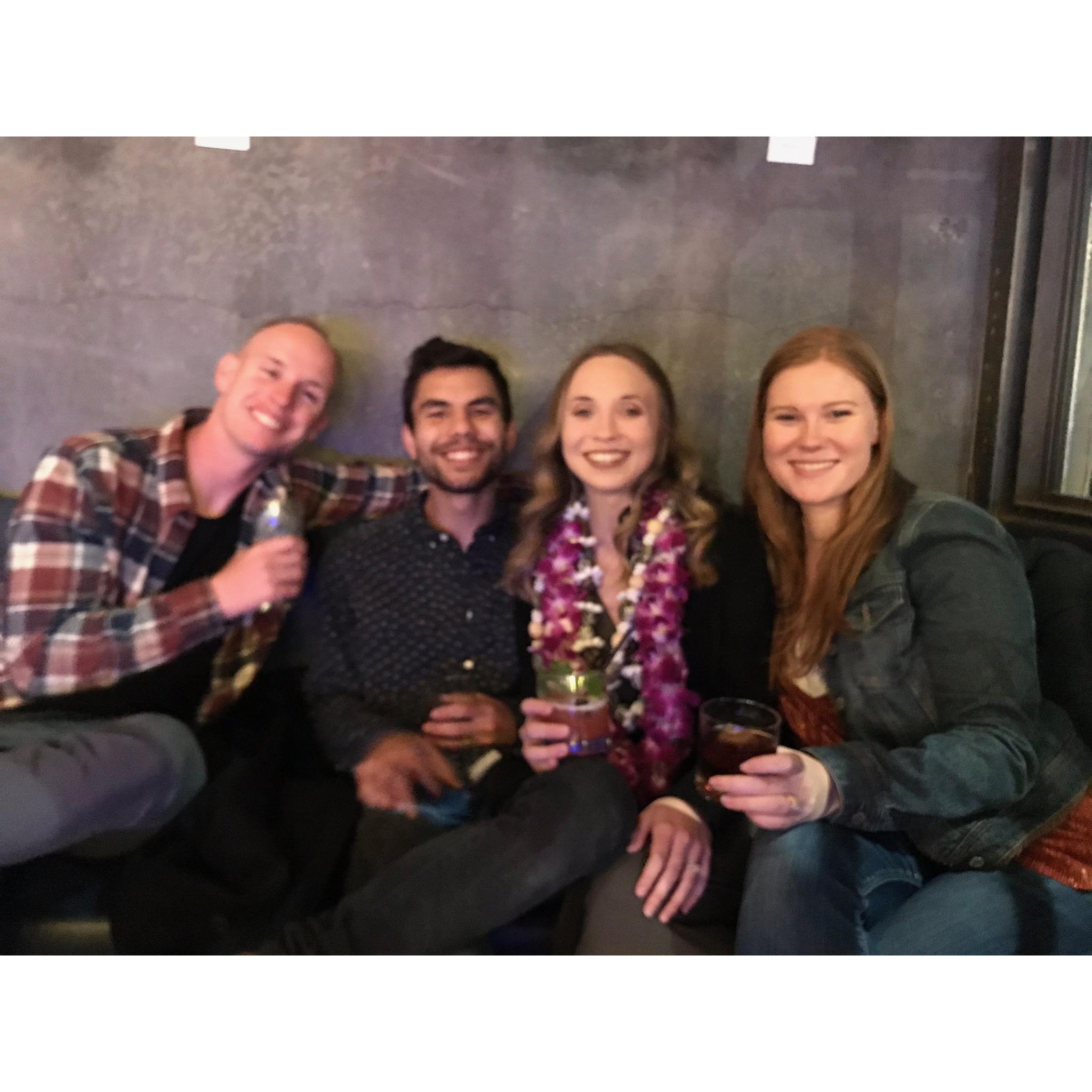 Us with our friend's Jeanne and Cody after Jeanne's graduation.