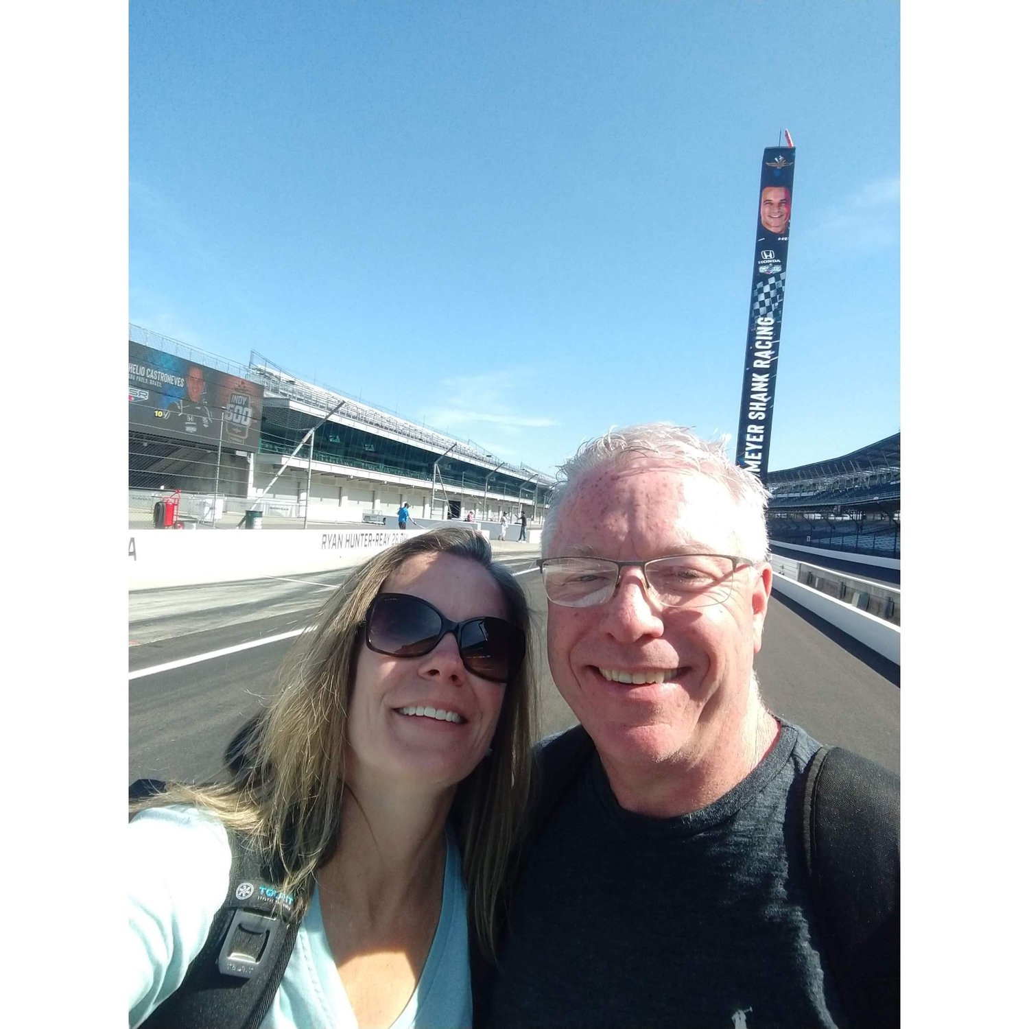 Indy 500...yep, we're on the track....don't ask....