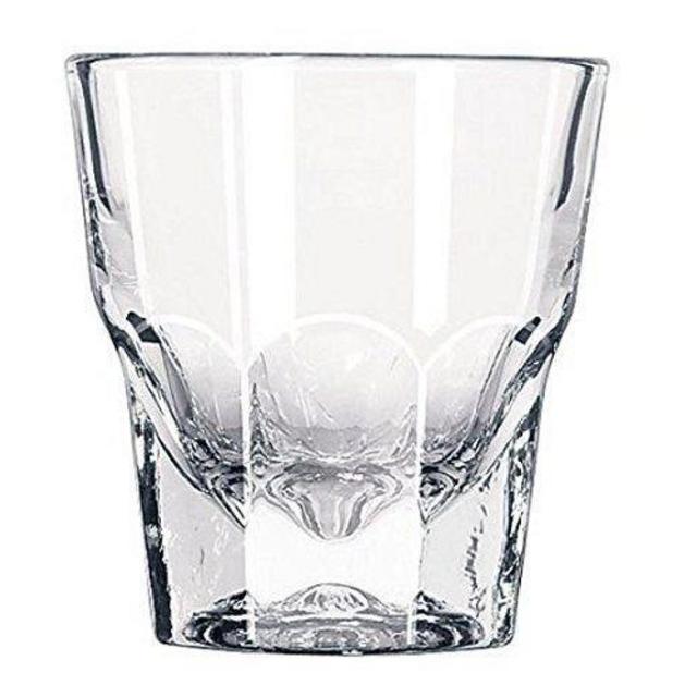 Set of Two Libbey Duratuff Cortado Glasses | Gibraltar Rocks Glass 4.5 OZ ~Paper Coasters Included~