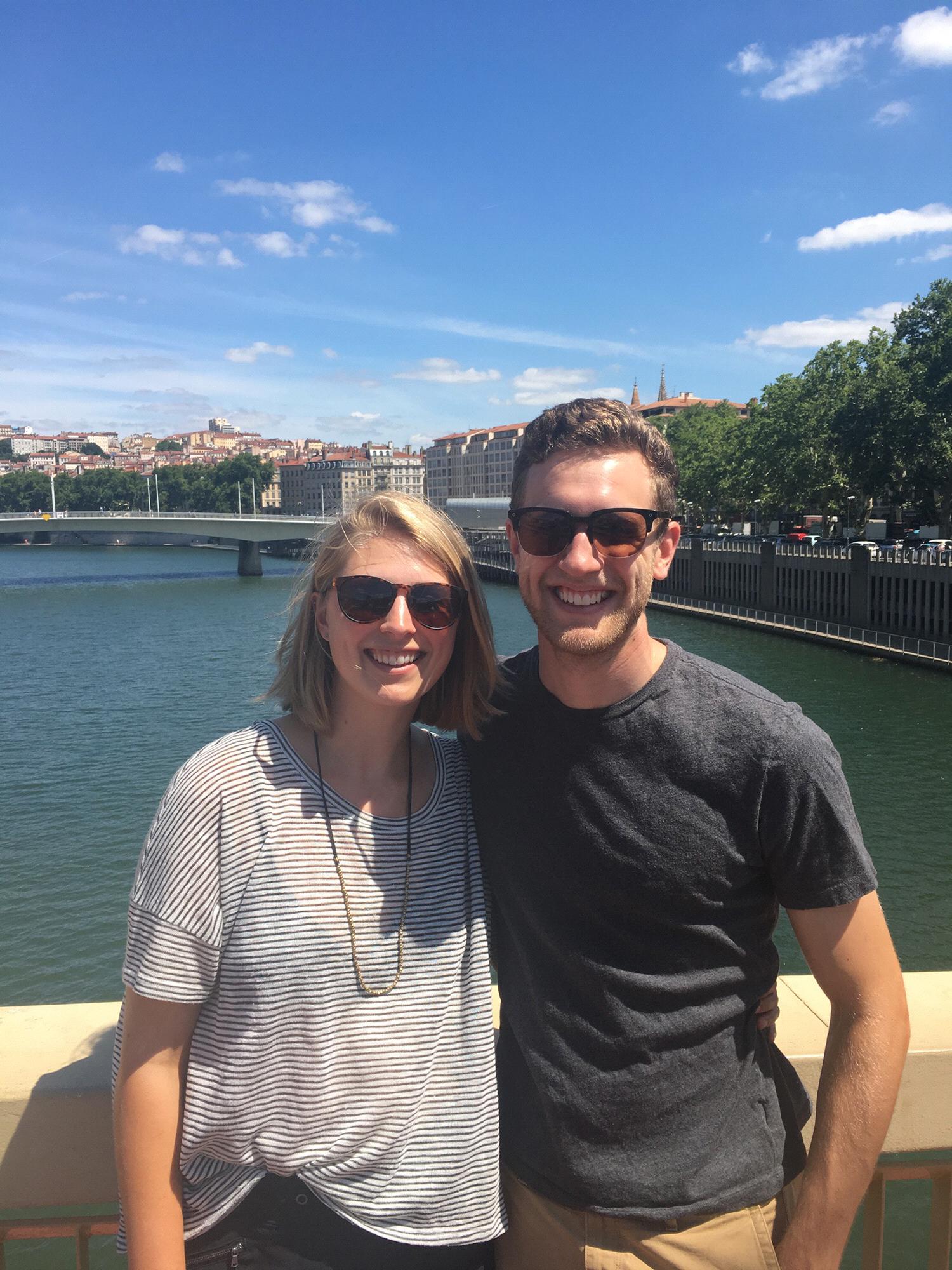 Visiting our friend Peter in Lyon (2017).
