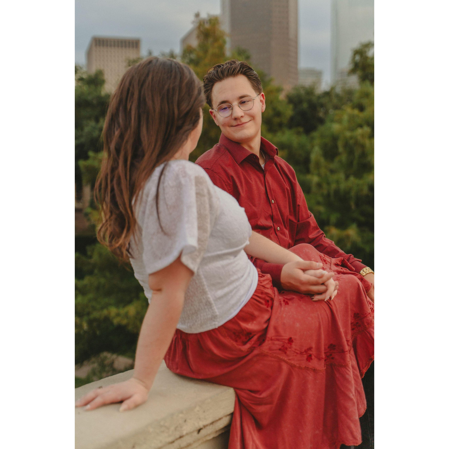 Demetrius' favorite picture from their engagement photos