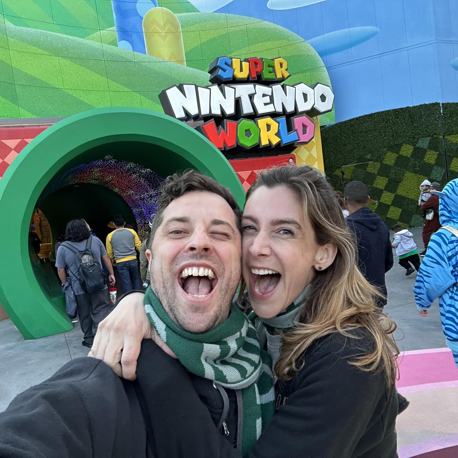 Universal studios Hollywood (Nintendo world)  - Conveniently very close to our wedding venue. Check it out on the local attractions page.