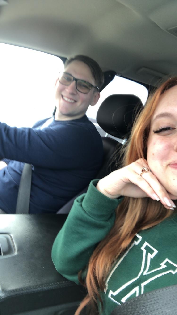 John picking Caprice up from the airport in Alaska. They have done long distance for a year and a half!