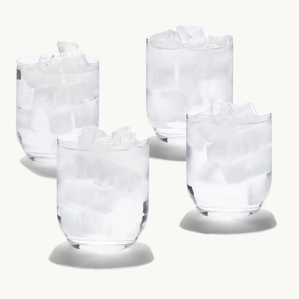 Crystal Drinking Glasses - Set of 4
