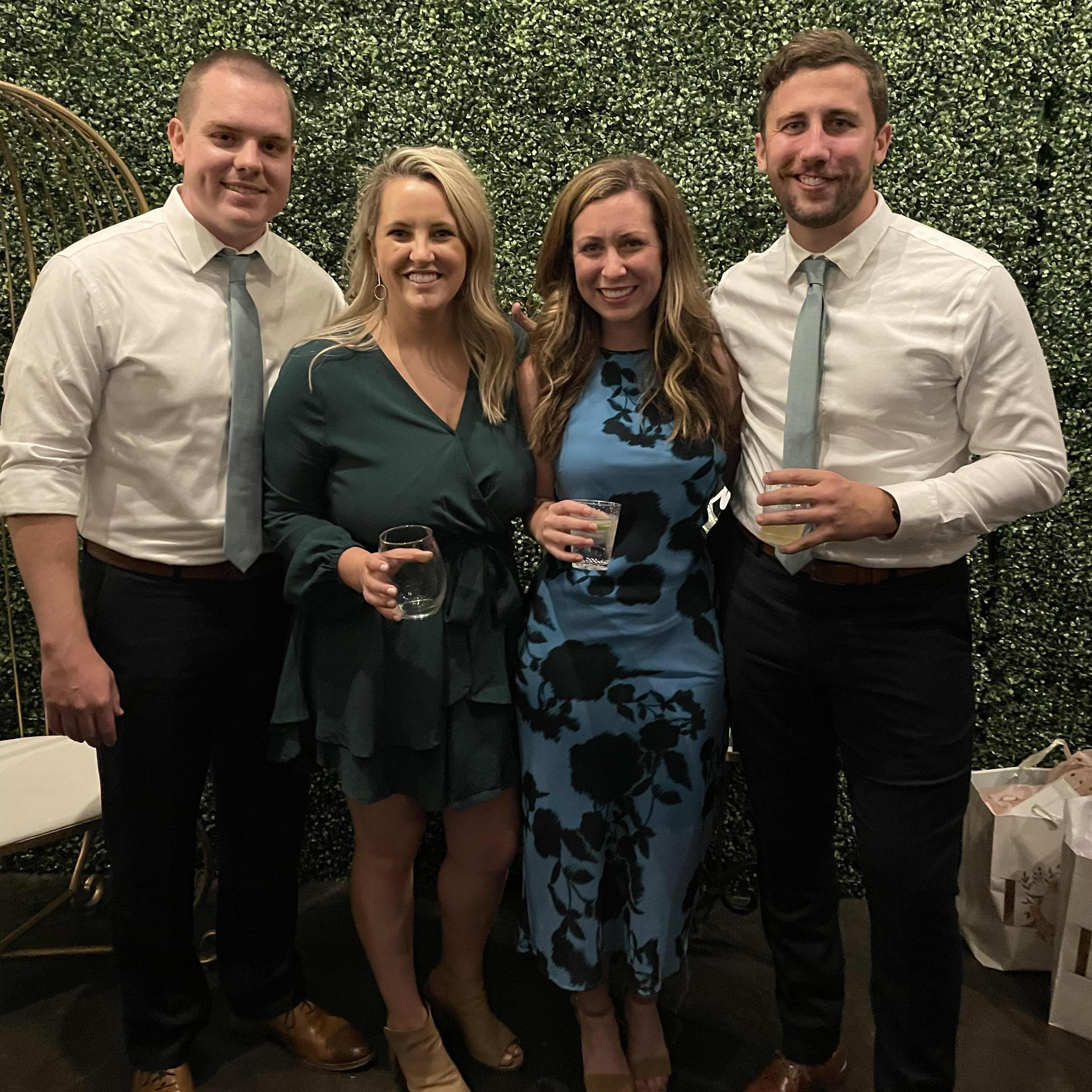 With the Rasmussens at Adam & Aimee Werner's wedding!
