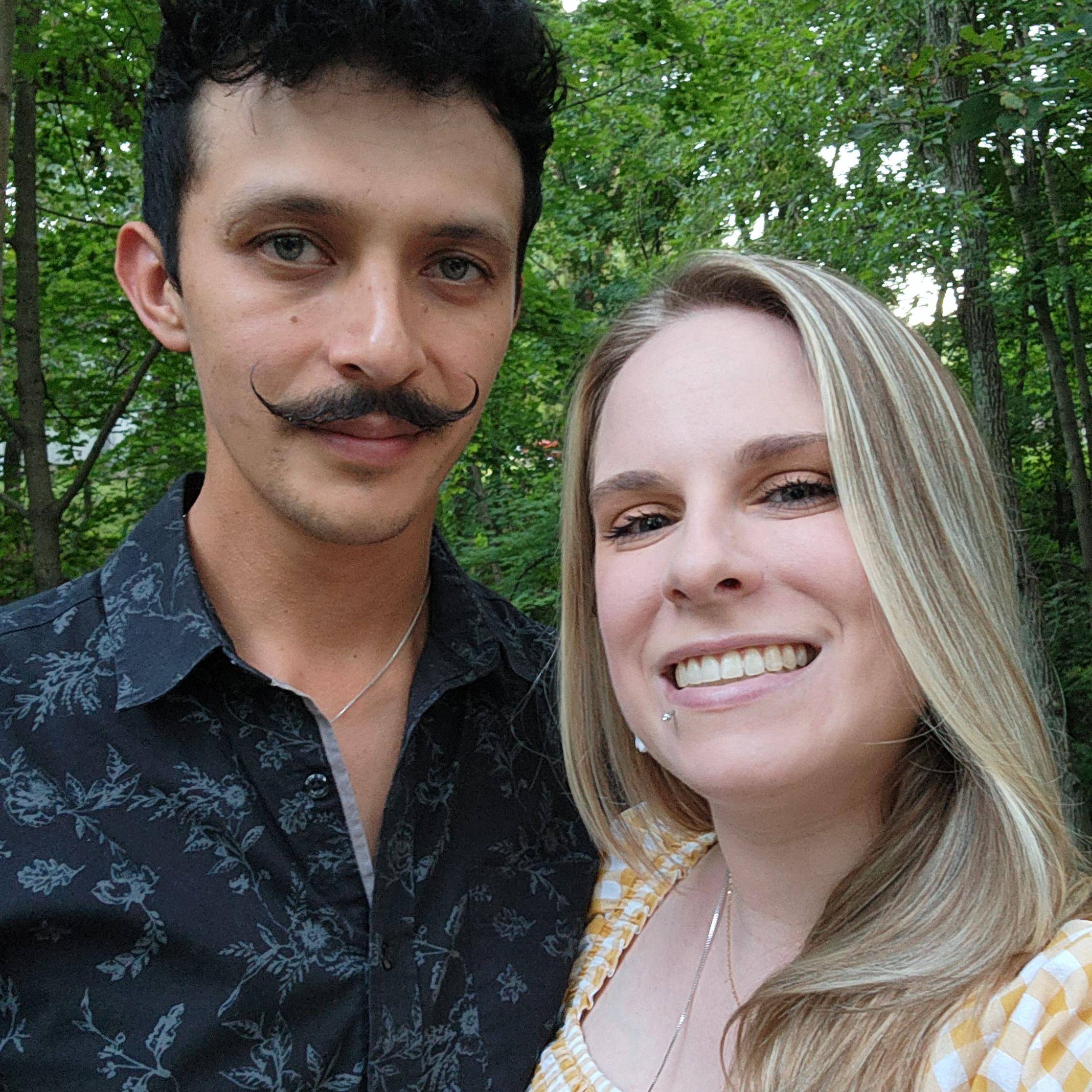 Moments before Franco proposed, Catskills, September 2024.