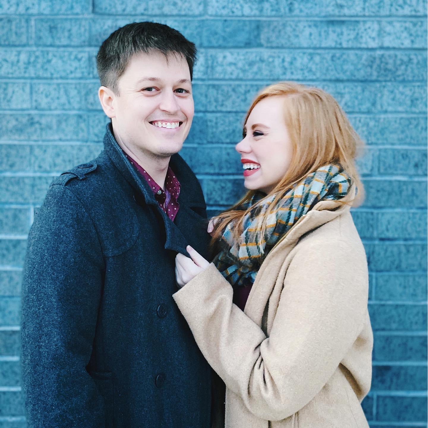 Our friend Kim snapped shots of us -- looked like an engagement photo, but wasn't!