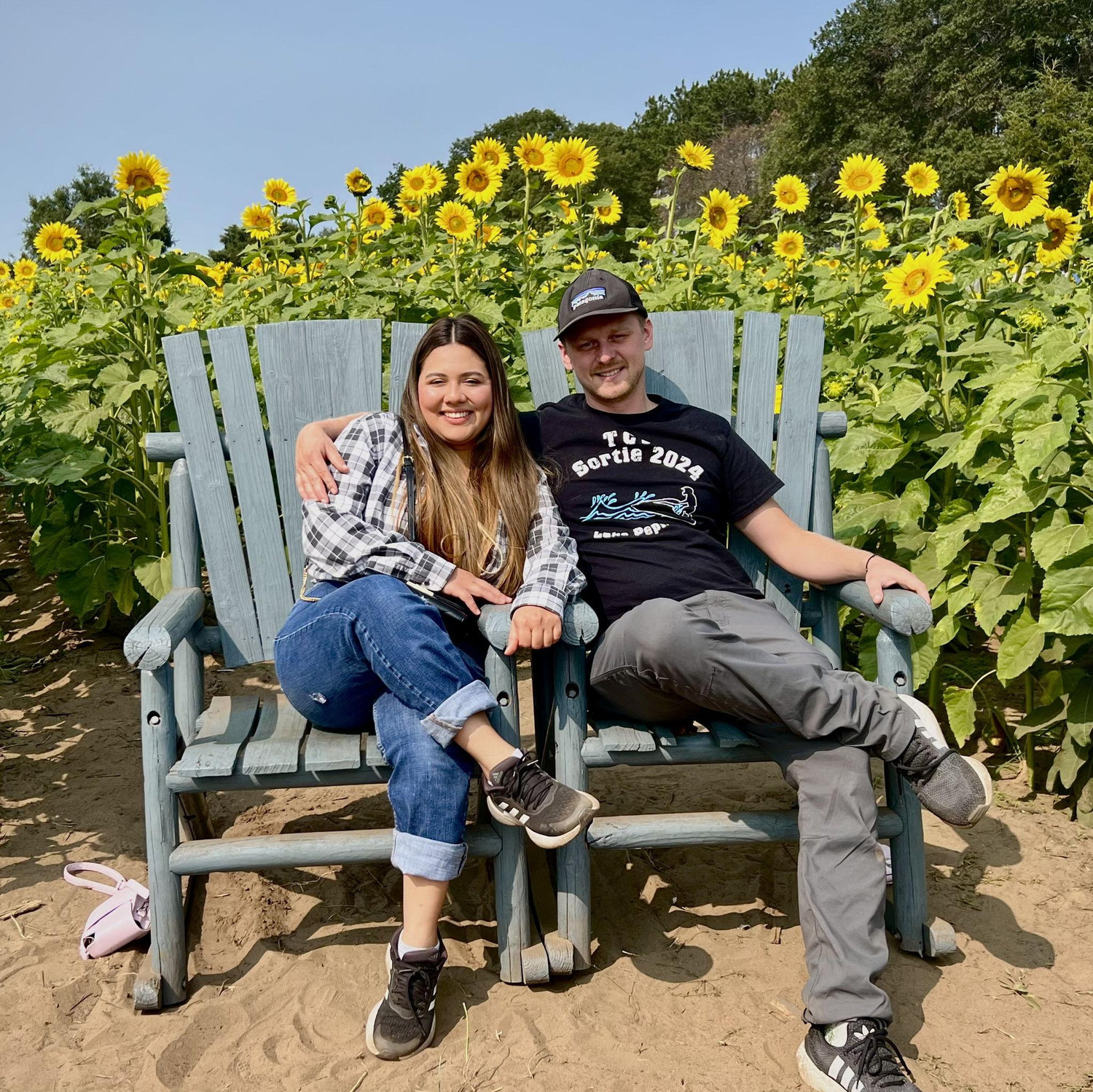 A stop along the way, sitting together and taking in the beauty around us.