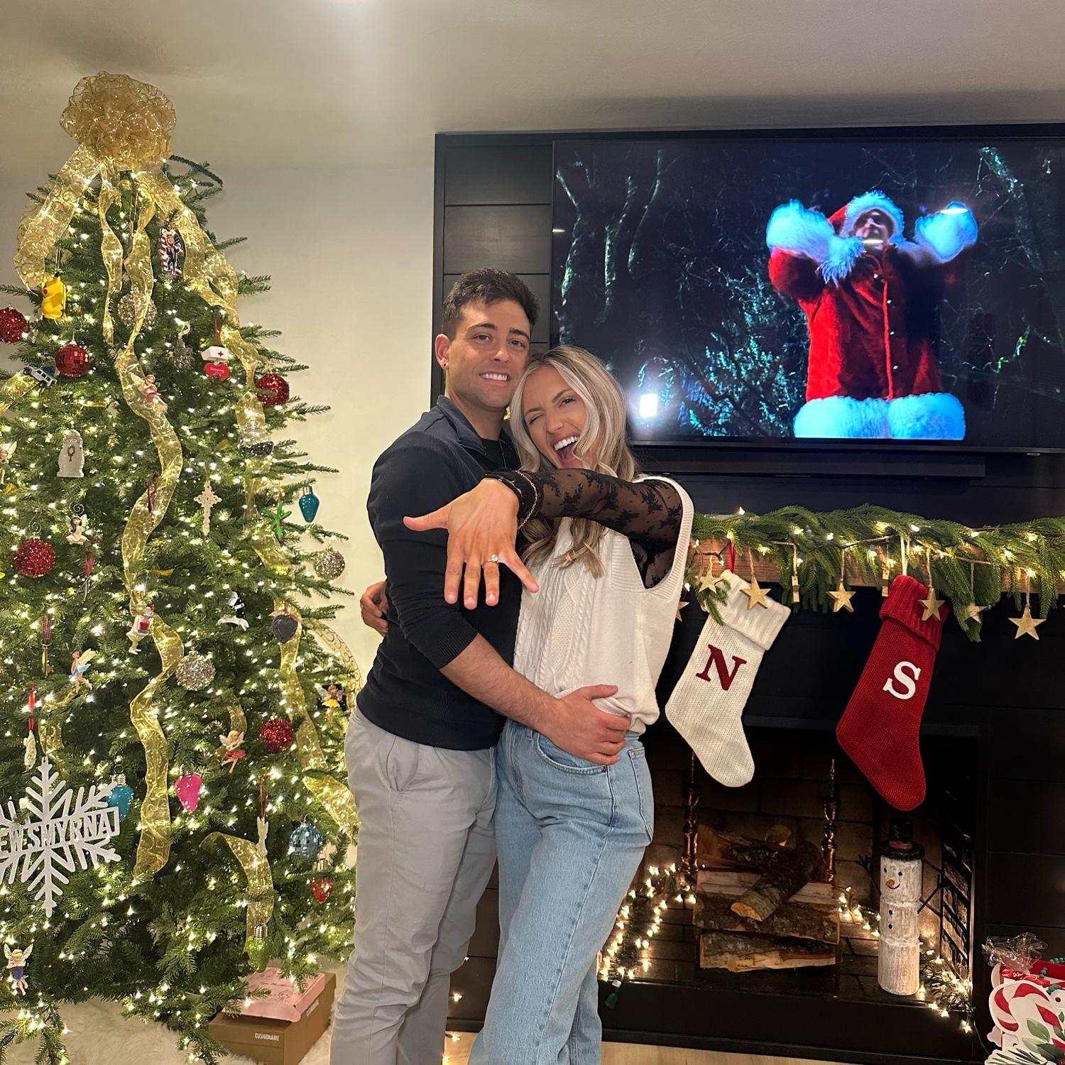 Christmas 2024 when we got engaged!