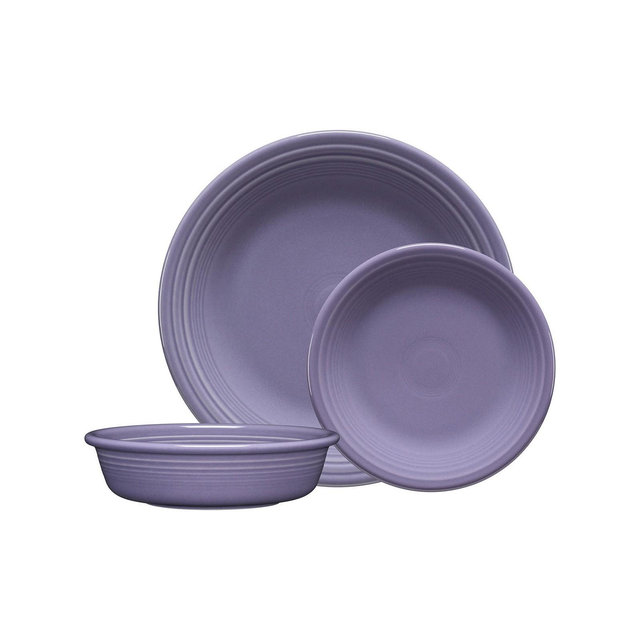 Fiesta Lavender Classic Rim 3-Piece Place Setting