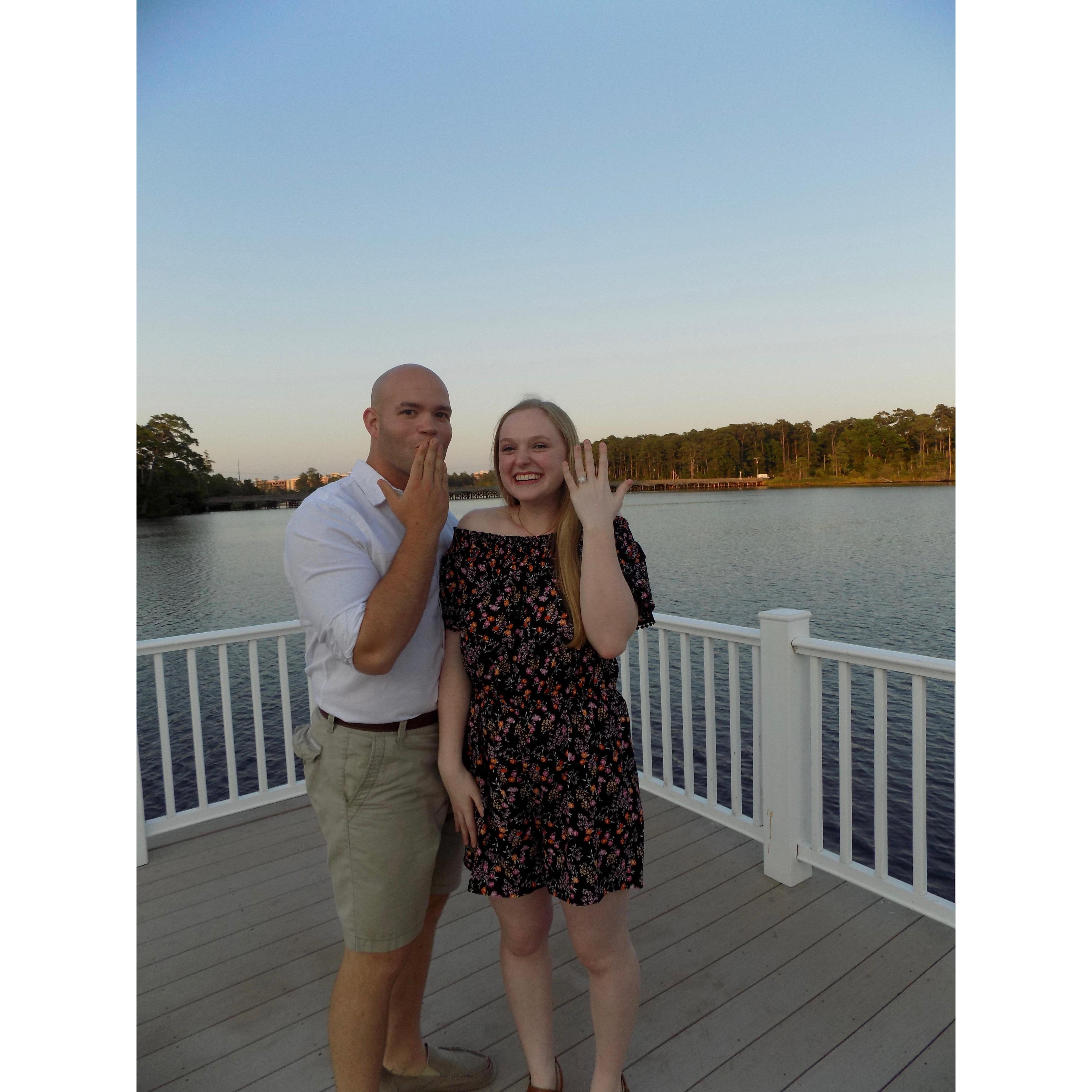 Taking photos after the proposal
