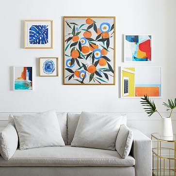 Joyful Bundle Framed Wall Art by Minted for West Elm - Orange Tree
