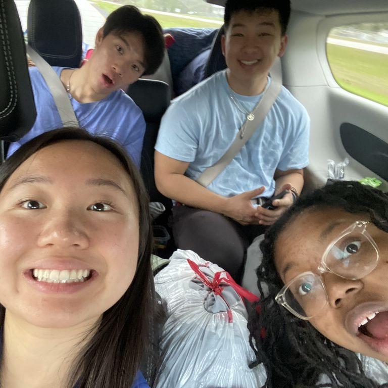 Van drive down to Florida for our mission trip! One of our very first photos together