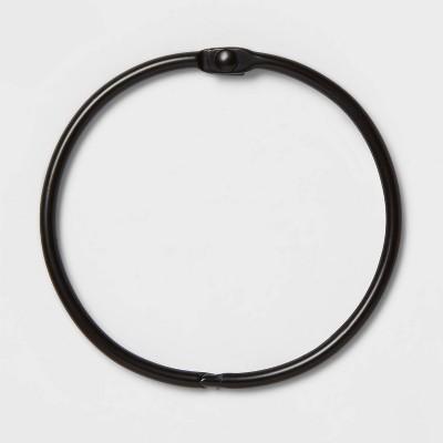 Shower Curtain Rings Matte Black - Made By Design™