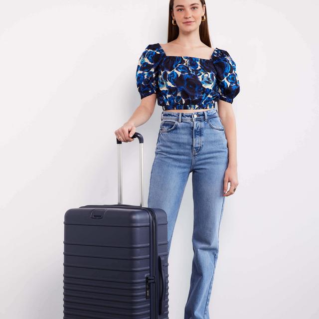 The 26" Check-In Roller in Navy