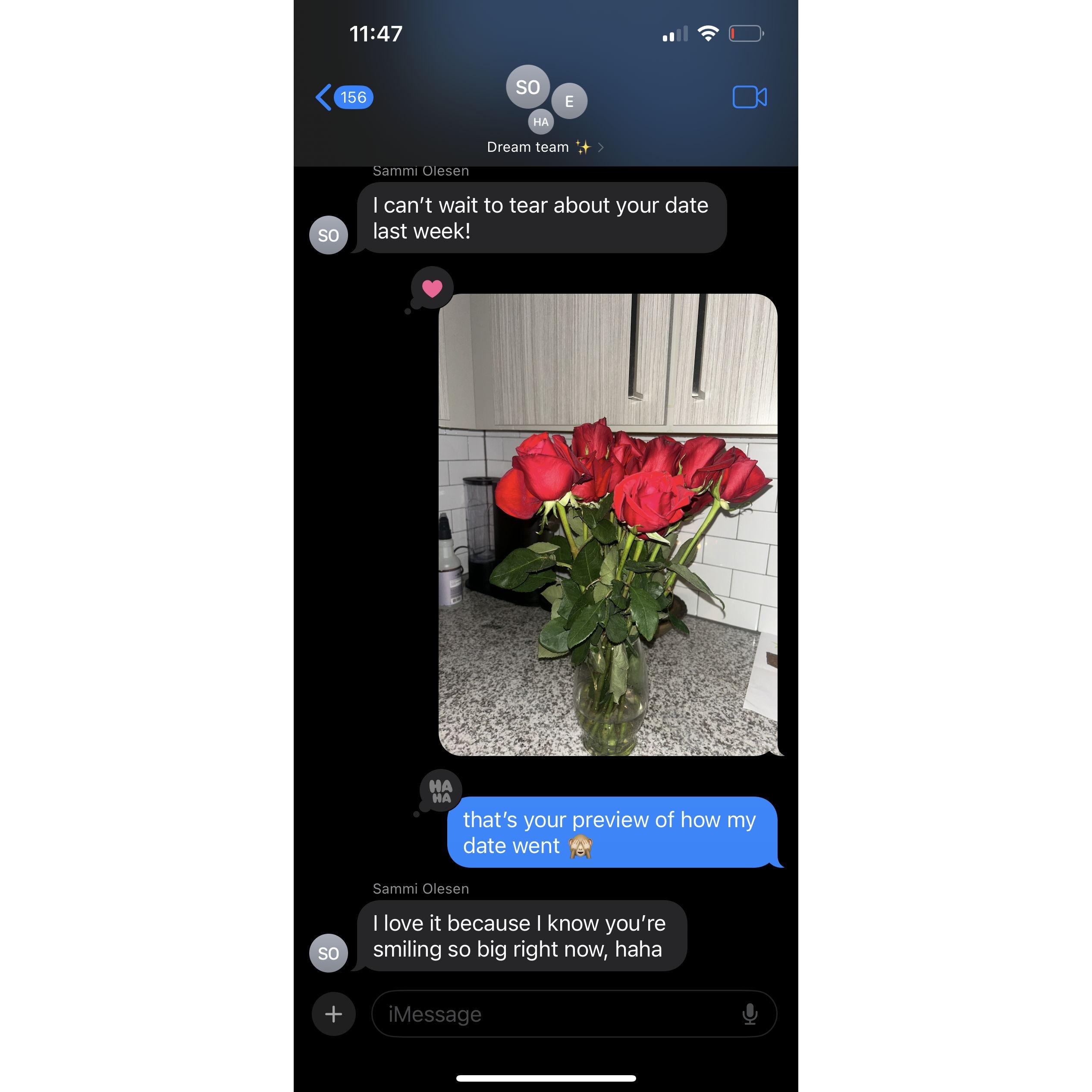 A week after our first date