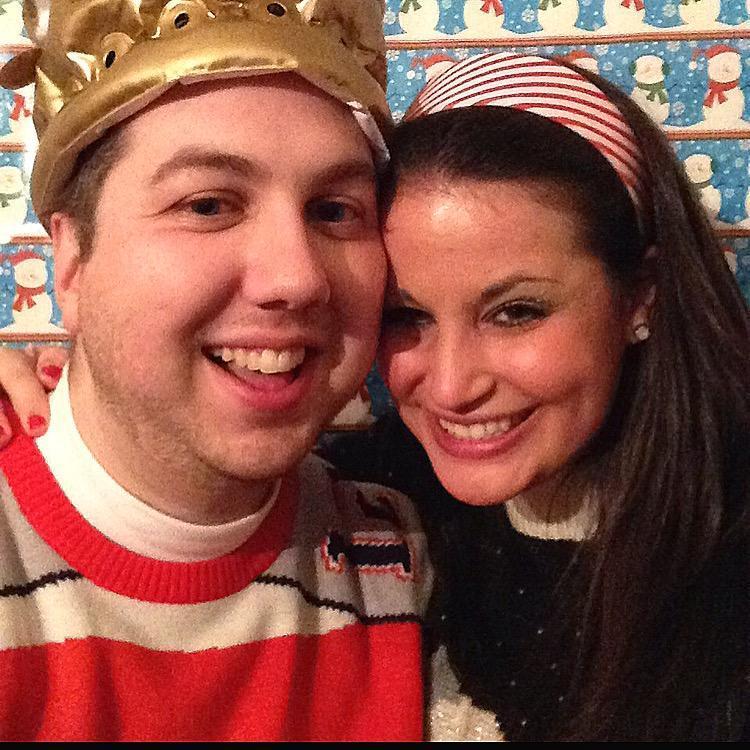 Our first picture together!  Brendan's 2014 holiday party at Daniel Street