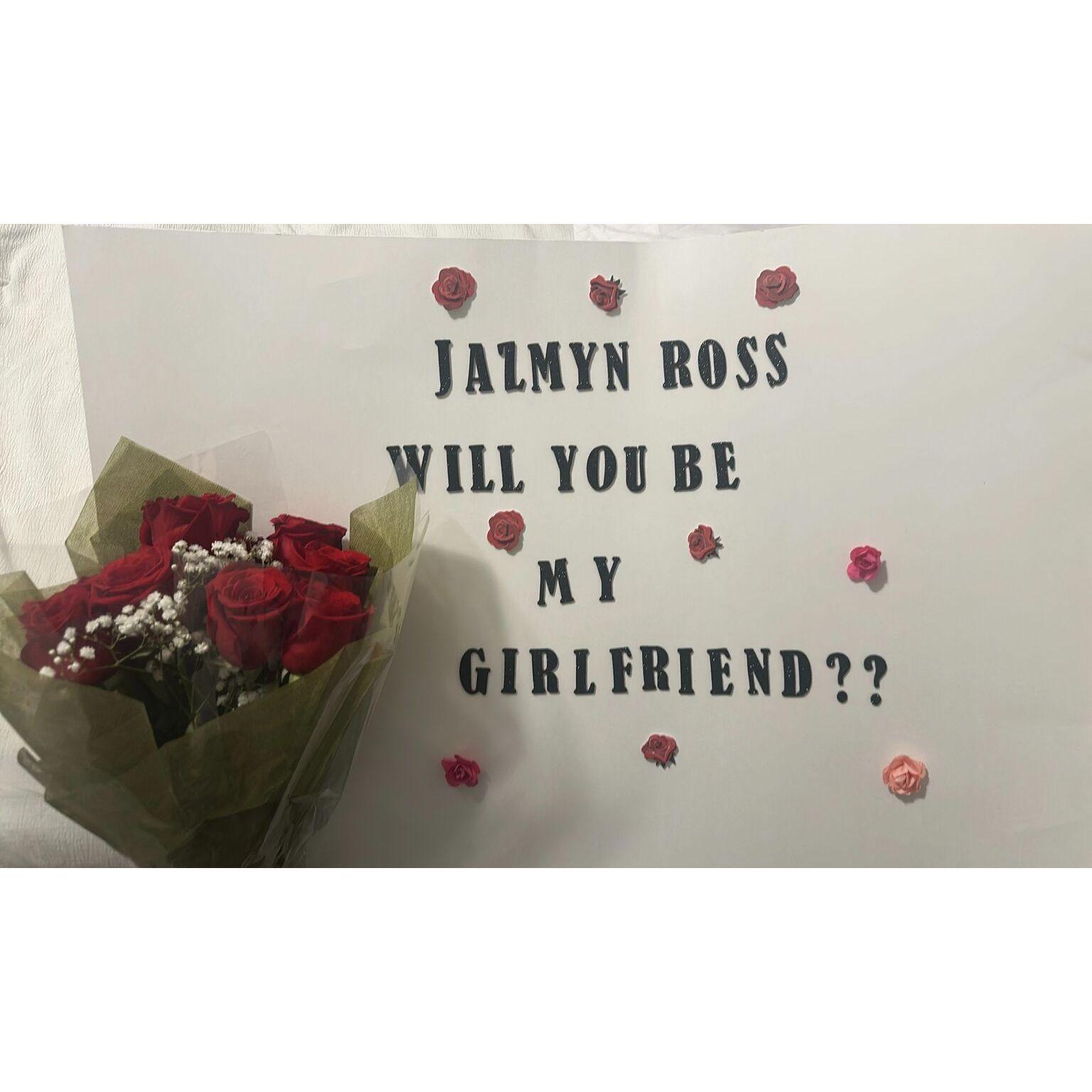 October 13, 2024

Josh asked me to be his Girlfriend!! He made me the cutest little sign because I told him that I've always wanted someone to ask me out haha with a sign and he remembered😊