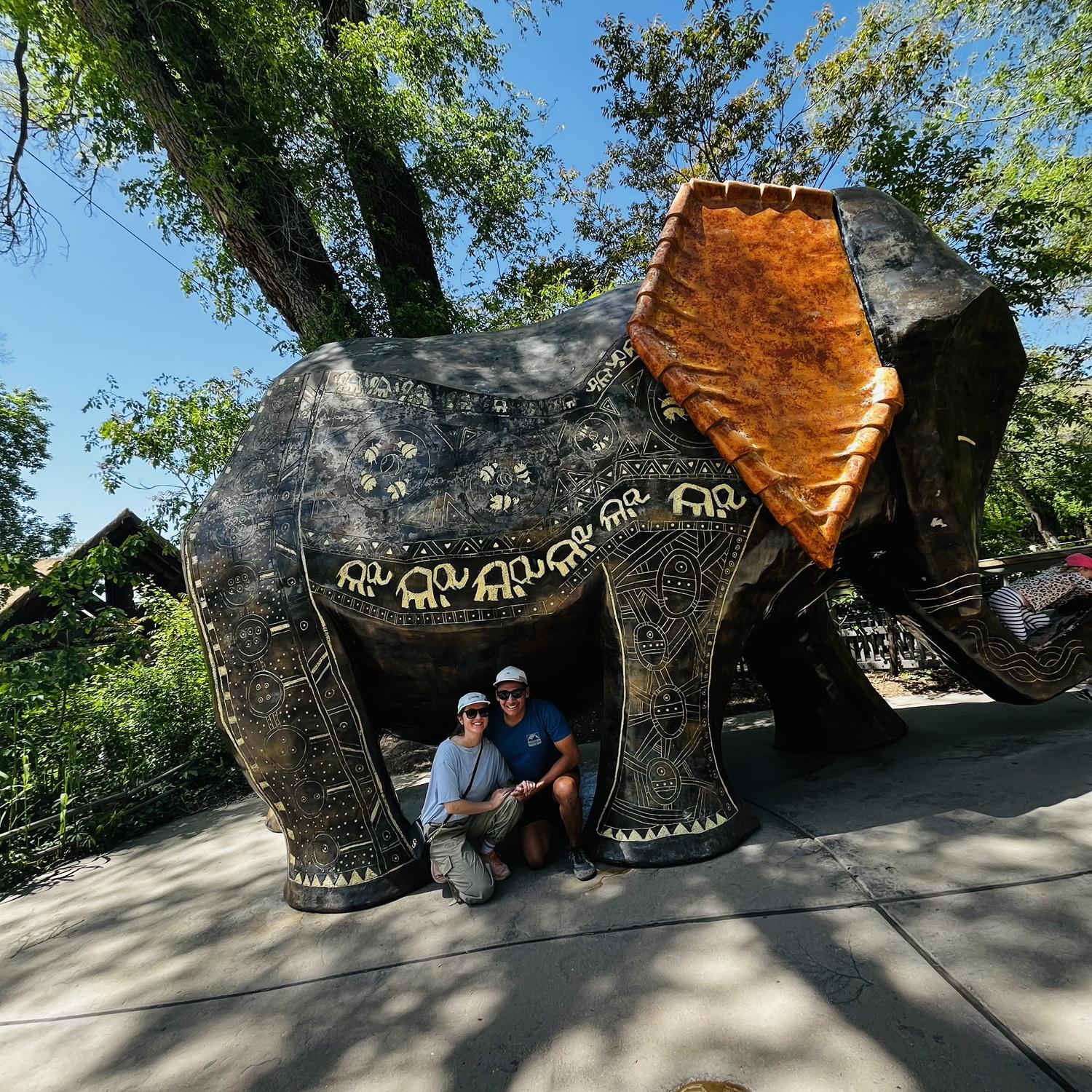 Ian and I at Utah's Hogle Zoo in Salt Lake City!