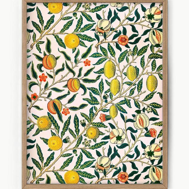 Vintage Fruit Poster, Abstract Art Print, Vintage Fruits Print, Office Decor, Citrus Wall Art, Kitchen Wall Decor, William Morris Poster