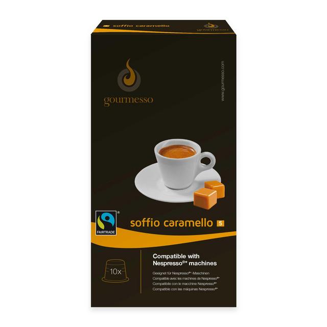 gourmesso 10-Count Caramel Soffio Caramello Nespresso® Compatible Espresso Capsules