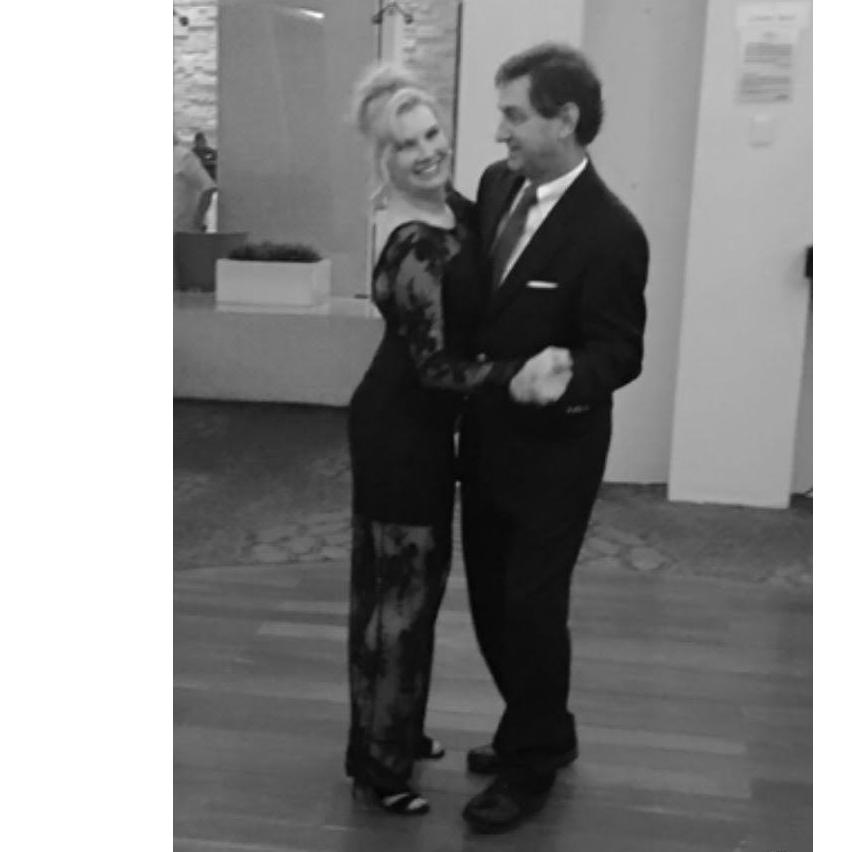 Dancing with my handsome man.
