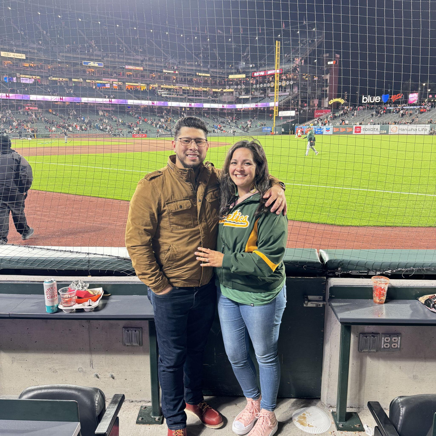 A's/giants game