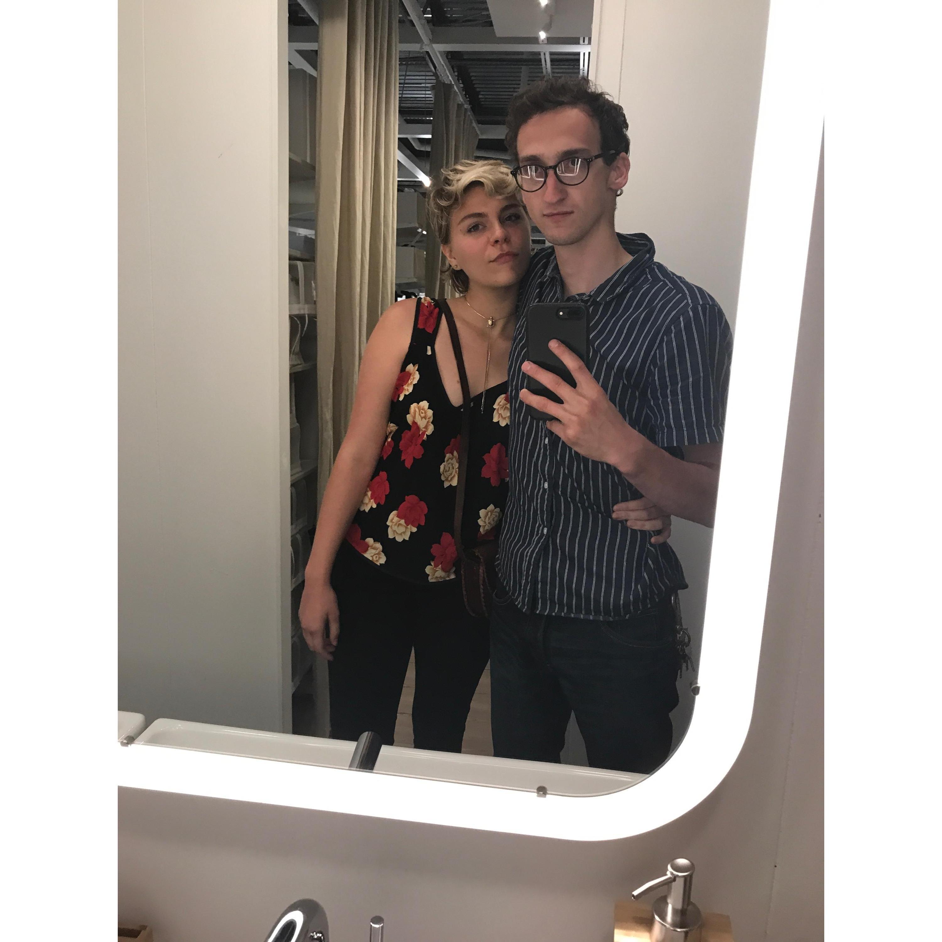 IKEA fake bathroom selfie. It's love.