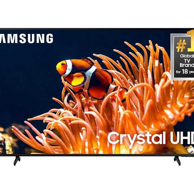 SAMSUNG 75-Inch Class 4K Crystal UHD DU8000 Series HDR Smart TV w/Object Tracking Sound Lite, Motion Xcelerator, Ultra Slim Design, Gaming Hub, Alexa Built-in (UN75DU8000, 2024 Model)