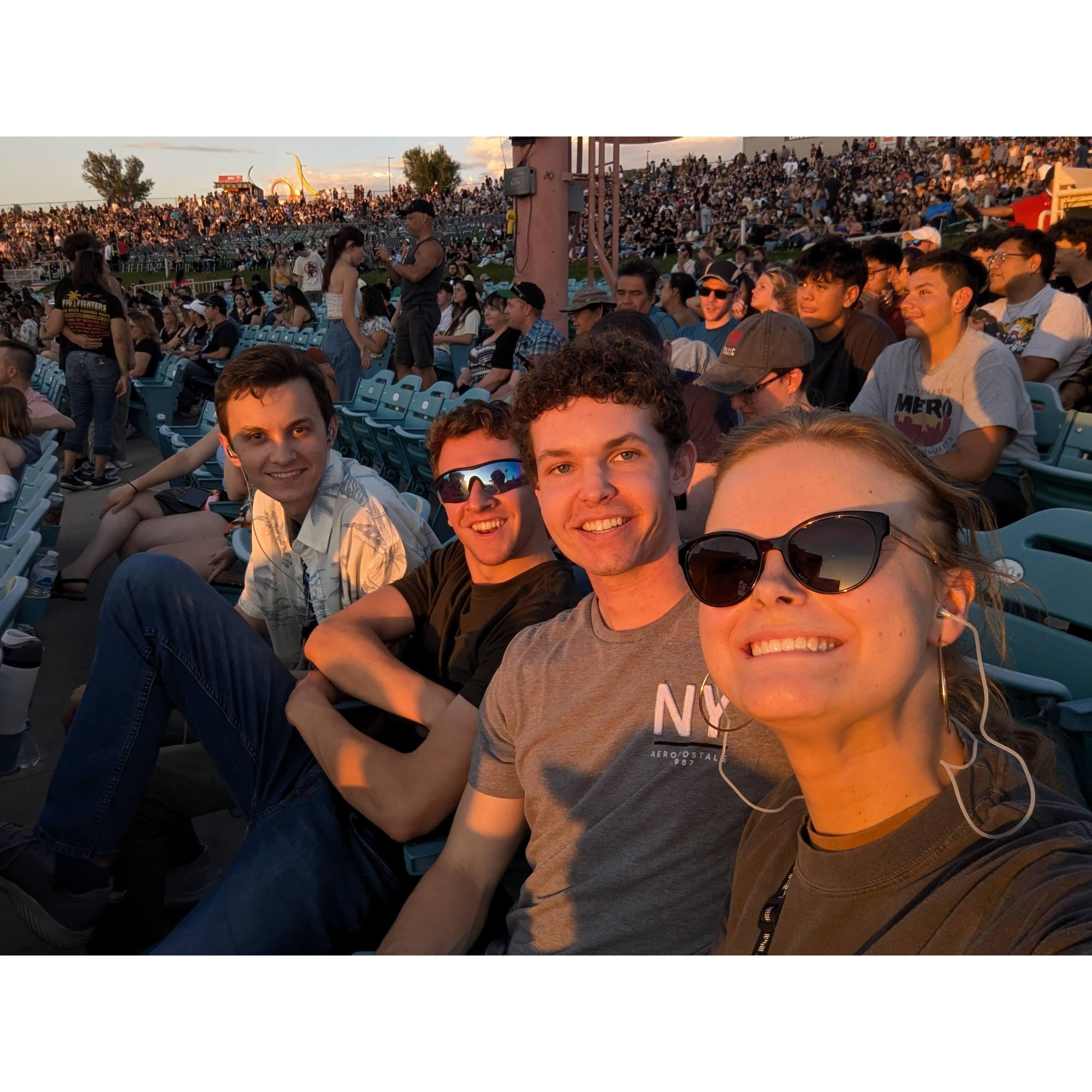 Haylee needed to go to a concert in abq, so she dragged Tage and the intern gang to see Young the Giant and Cage the Elephant. It was Tage's first concert, but will not be his last.