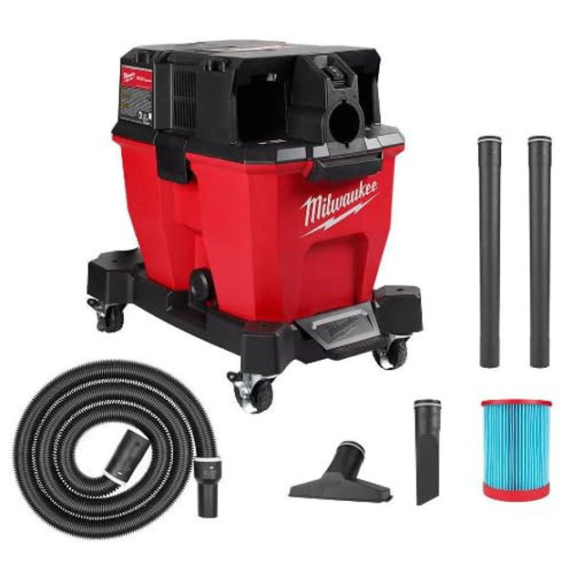 Milwaukee v M18 Fuel Vacuum 9 Gallon 36V Wet/Dry (Bare Tool) + TPT Premium cart storekid