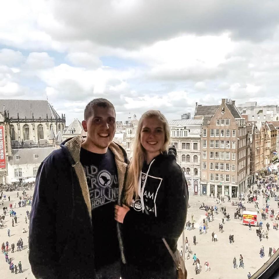 After a long deployment, Thomas flew Erin to Amsterdam for a few days to enjoy the city before making the trip home
