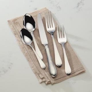 Hammered Antique 5-Piece Flatware Set, Service for 1