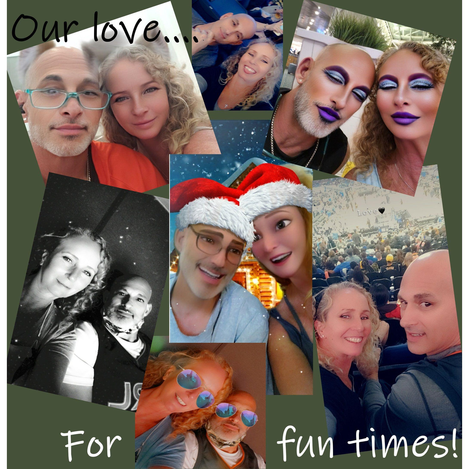 Being silly together