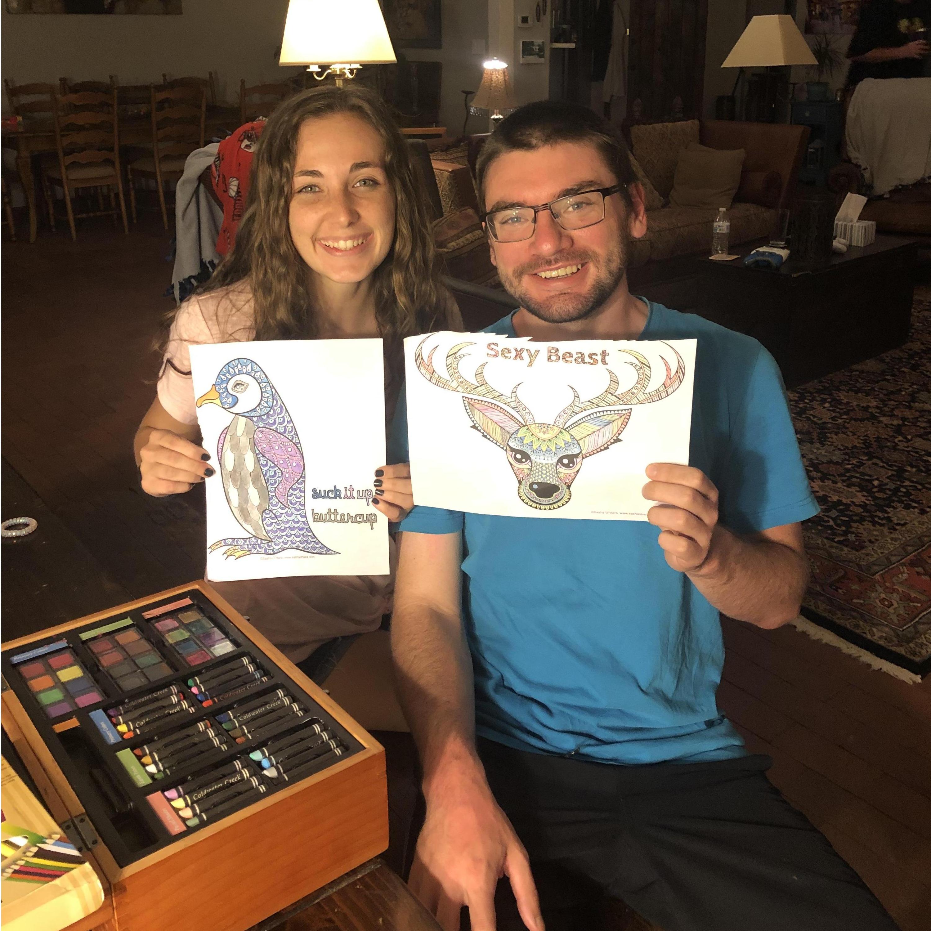 Coloring contest at Aunt Sarah's