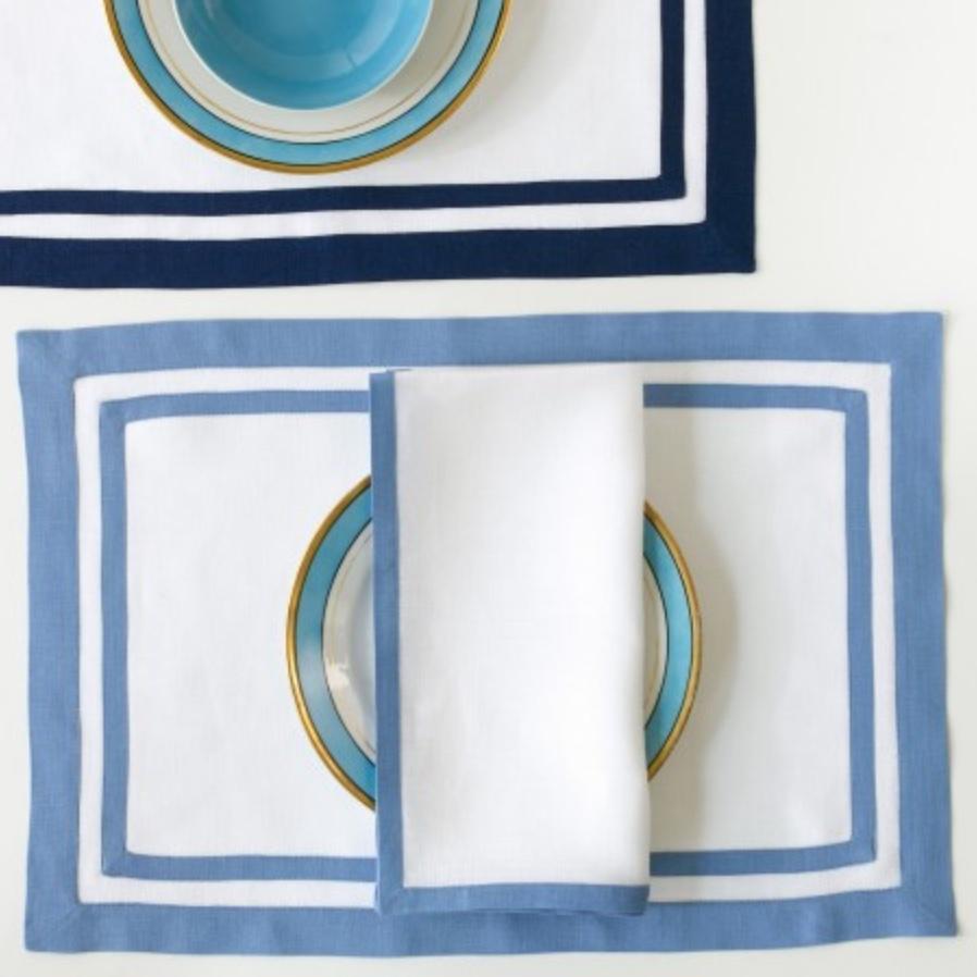 Matouk Casual Couture Double Border Rectangle Placemat - Set of 4