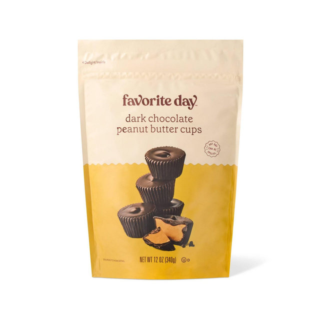 Dark Chocolate Peanut Butter Cups - 12oz - Favorite Day™