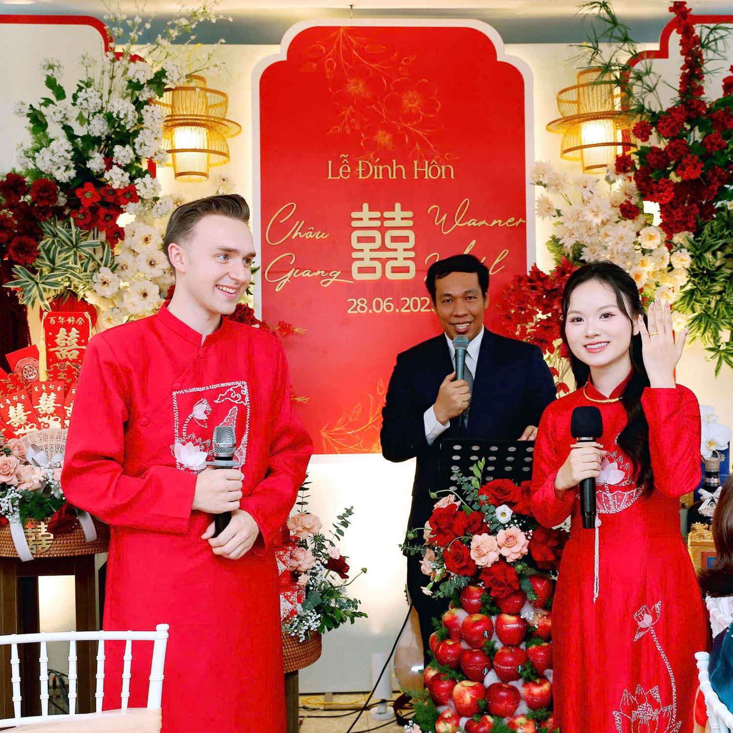 Engagement ceremony in June 2025