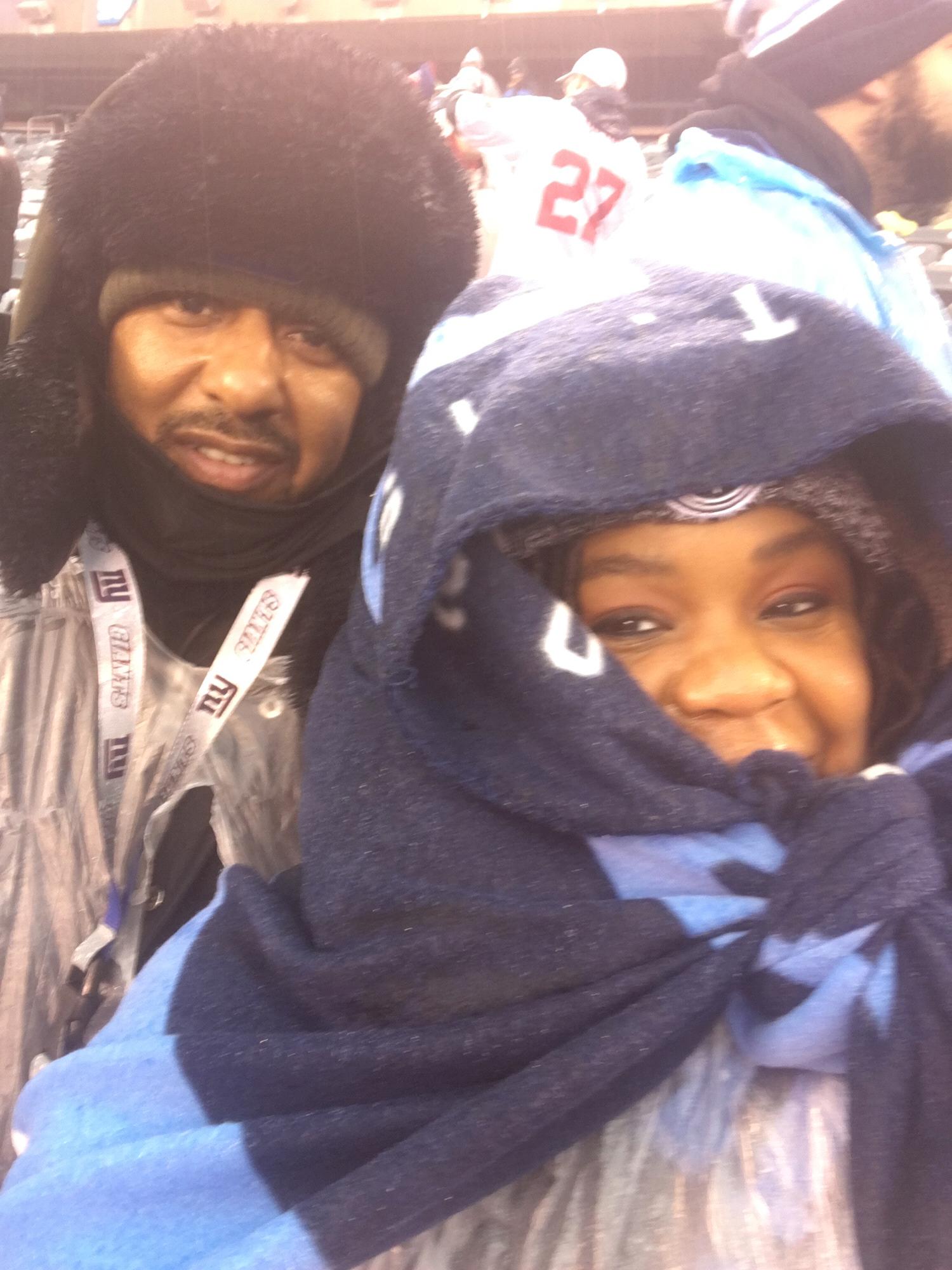 We survived the rain and cold....Titans vs Giants